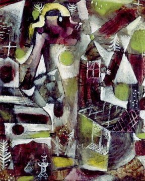  Klee Oil Painting - Swamp legend Paul Klee